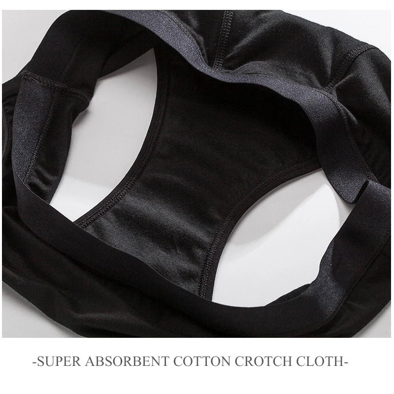 4-Layer Absorbent Leakproof Menstrual Panties For Women Period Heavy Flow Physiological Pants Plus Size Cotton Postpartum Briefs