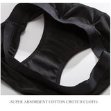 4-Layer Absorbent Leakproof Menstrual Panties For Women Period Heavy Flow Physiological Pants Plus Size Cotton Postpartum Briefs