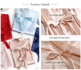 Customized Logo Wedding Date Name Bathrobe Faux Silk Bridal Robe Bride Bridesmaid Wedding Robes Woman Bachelorette Preparewear