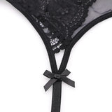 Varsbaby 4pcs/set Women's Underwear Set Lace Sexy Lingerie Set Wireless Deep V Bra Sexy Bra G-string Garter And Stockings Set