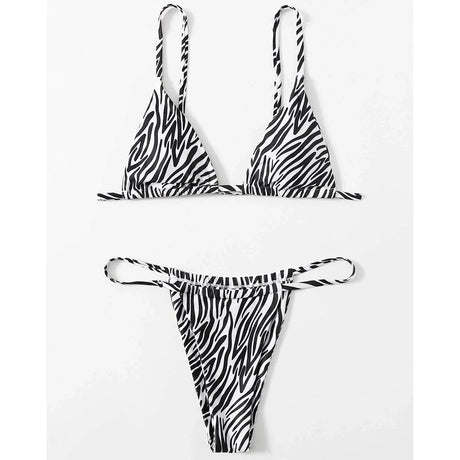 Sexy Zebra Bikini 2026 Woman Swimsuit Female Swimwear Women`s Mini Thong Bikinis Set Summer Beachwear Swimming for Bathing Suit