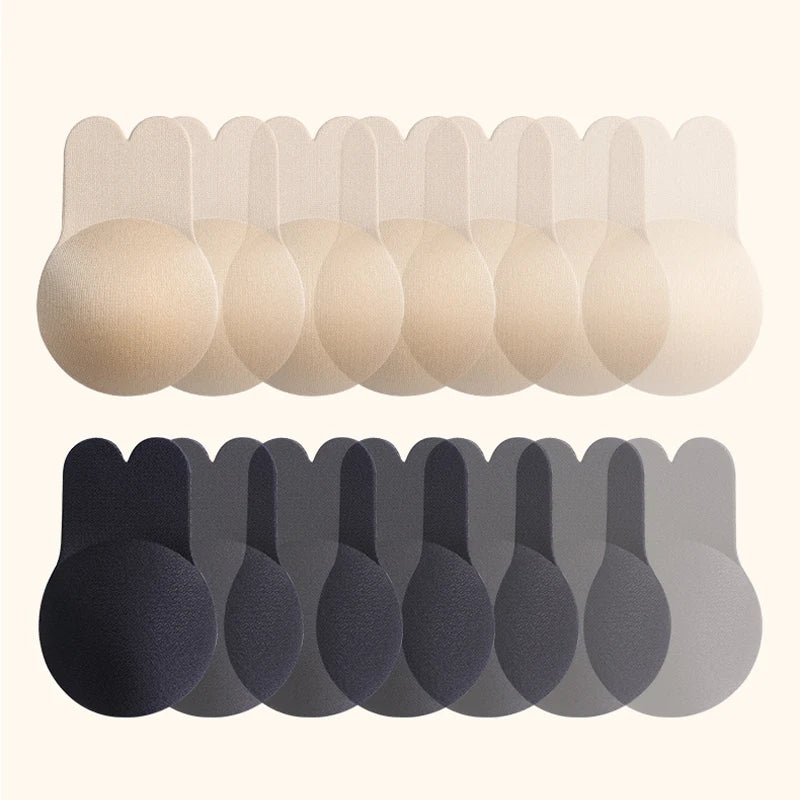 Reusable Silicone Women Breast Petals Lift Nipple Cover Invisible Petal Adhesive Strapless Backless Stick on Bra Breast Stickers