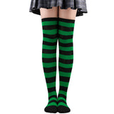 Thigh High Stockings Womens Striped Ladies Girls Black White Pink Long Over Above Knee Socks Femboy Cosplay Lolita Harajuku Y2k