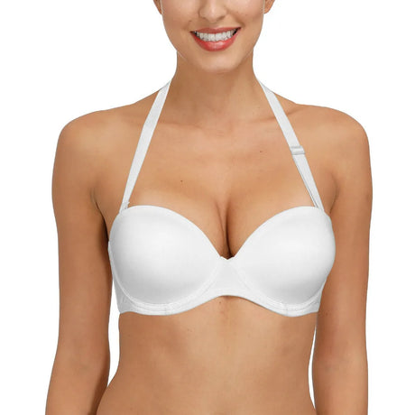 New Removable Half Cup Sexy Women Bra Lace Strapless Brassiere Lingerie Invisible Silicone Halter Push Up Multiway Bras