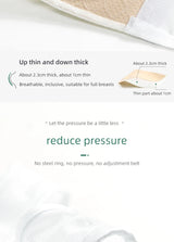 PAERLAN White tube top anti-glare without steel ring gathered female bra half cup beautiful back vest wrap underwear