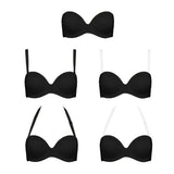YBCG Strapless Multiway Bra Non-slip Plunge Women's Underwear Plus Size Adjusted-straps Brassiere Underwire Solid Bras For Women