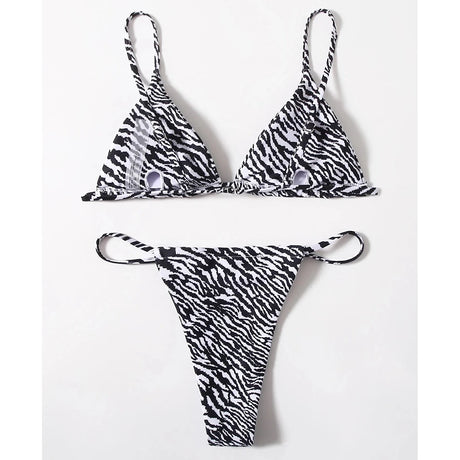 Sexy Zebra Bikini 2026 Woman Swimsuit Female Swimwear Women`s Mini Thong Bikinis Set Summer Beachwear Swimming for Bathing Suit