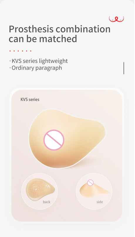 Women's Mastectomy Post-Surgery Silicone Fake Boobs Bra 2-In-1 Women's Fake Breasts With Pocket Underwear