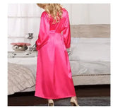 Fashion Loose Soft Comfortable Night Robe Women Belt Bathrobe Women's Sleep Sexy Sleepwear Shift 2017 Select 3 Color
