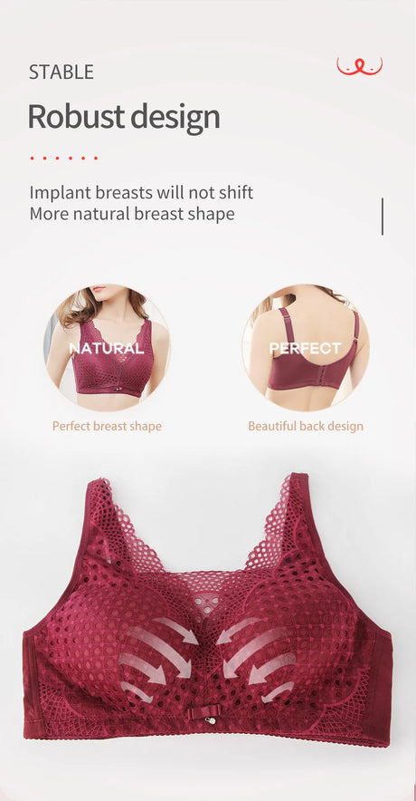 Women's Mastectomy Post-Surgery Silicone Fake Boobs Bra 2-In-1 Women's Fake Breasts With Pocket Underwear