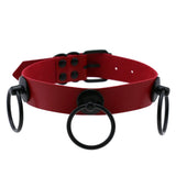 Punk Black Metal Tassel Red Choker Necklace Sexy Spiked Neck Strap Clavicle Collar Men Necklaces Hollween Women Y2K Jeweley Gift