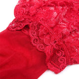 Varsbaby 4pcs/set Women's Underwear Set Lace Sexy Lingerie Set Wireless Deep V Bra Sexy Bra G-string Garter And Stockings Set