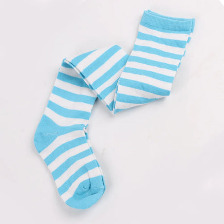 Thigh High Stockings Womens Striped Ladies Girls Black White Pink Long Over Above Knee Socks Femboy Cosplay Lolita Harajuku Y2k