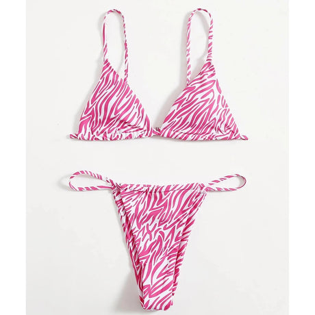 Sexy Zebra Bikini 2026 Woman Swimsuit Female Swimwear Women`s Mini Thong Bikinis Set Summer Beachwear Swimming for Bathing Suit
