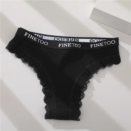 Seamless Women Panties Cotton Lace Underwear Sexy Low Rise Elastic Waist Brazilian Panties T-Back Soft Intimates Lingerie M-2XL