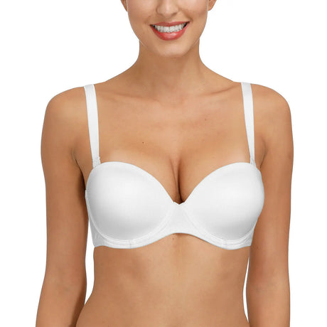 YBCG Strapless Multiway Bra Non-slip Plunge Women's Underwear Plus Size Adjusted-straps Brassiere Underwire Solid Bras For Women