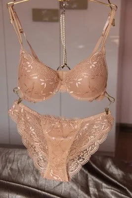 Drop shipping Hot Lace bra and panty set sexy women underwear set push up bra set