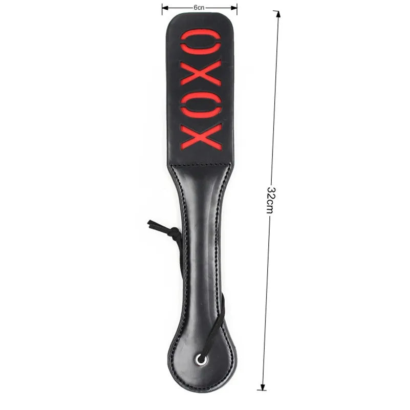 Sex Red Heart XOXO Hollow Out Words Flirting BDSM Toys Paddle Split Whip Hollow out Flogger Sexy Adults Products for Lovers