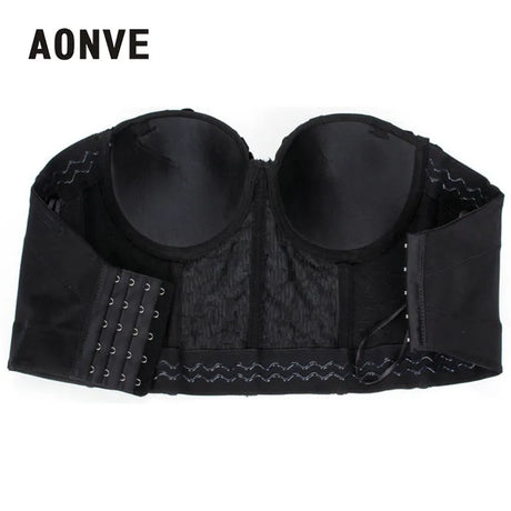 Aonve Steampunk Bustiers For Women Black Gothic Corset Bras Tops Punk Goth Sexy Clothes Mujer Overbust Bra Korse S-2XL