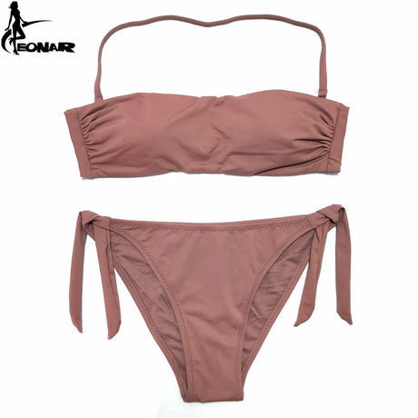 EONAR Bandeau Bikinis Women Swimsuit Push Up Brazilian Bikini Set Swimwear Female Bathing Suits Maillot De Bain Swimming