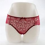 Women Full Lace Mesh Panty Transparent Floral Embroidery Sexy Briefs Ladies Summer Low Rise Breathable Seamless Underwear New