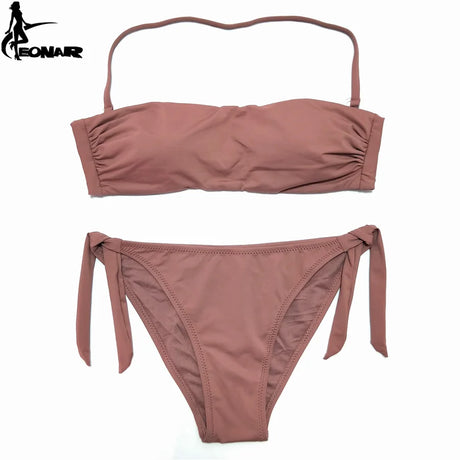 EONAR Bandeau Bikinis Women Swimsuit Push Up Brazilian Bikini Set Swimwear Female Bathing Suits Maillot De Bain Swimming