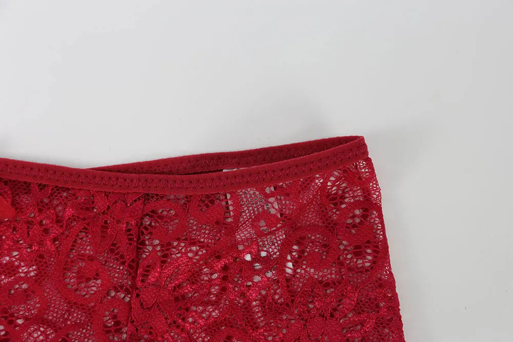 Women Full Lace Mesh Panty Transparent Floral Embroidery Sexy Briefs Ladies Summer Low Rise Breathable Seamless Underwear New