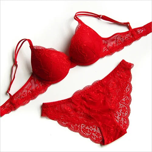 Drop shipping Hot Lace bra and panty set sexy women underwear set push up bra set