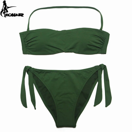 EONAR Bandeau Bikinis Women Swimsuit Push Up Brazilian Bikini Set Swimwear Female Bathing Suits Maillot De Bain Swimming