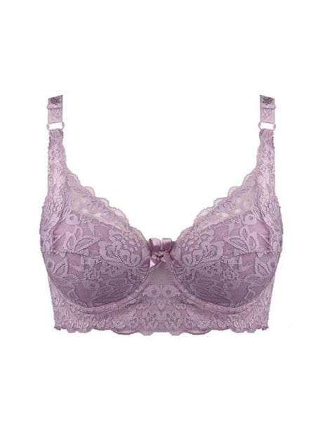 Hot Full cup thin underwear small bra plus size wireless adjustable lace Women's bra breast cover B C D cup Large size Lace Bras