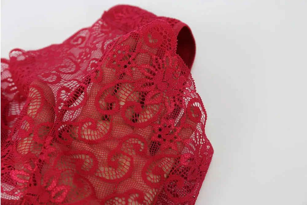 Women Full Lace Mesh Panty Transparent Floral Embroidery Sexy Briefs Ladies Summer Low Rise Breathable Seamless Underwear New