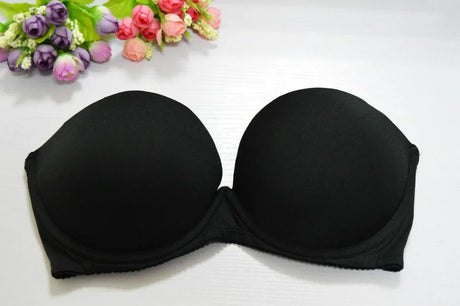 Hot Sexy Women Wedding Multiway Bralette Add 2 Cup Supper Padded Push Up Bra Strapless Bra Underwear Size 32 34 36 38 40 A B C D