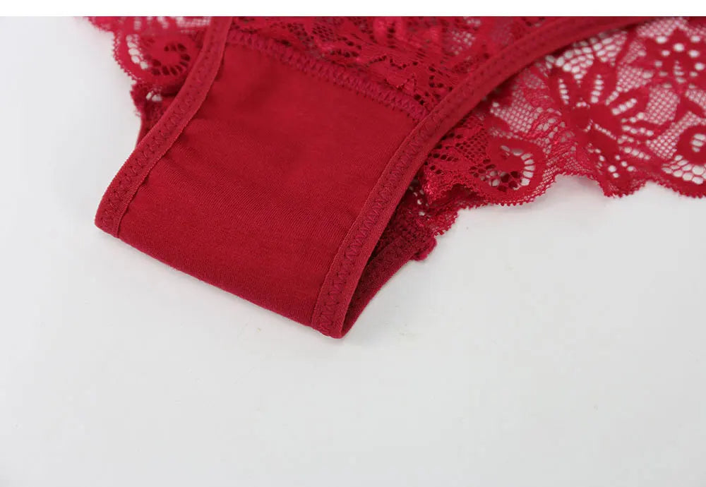 Women Full Lace Mesh Panty Transparent Floral Embroidery Sexy Briefs Ladies Summer Low Rise Breathable Seamless Underwear New
