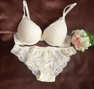 Drop shipping Hot Lace bra and panty set sexy women underwear set push up bra set