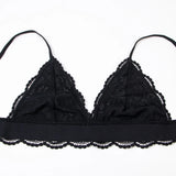 Varsbaby 4pcs/set Women's Underwear Set Lace Sexy Lingerie Set Wireless Deep V Bra Sexy Bra G-string Garter And Stockings Set