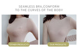 SUJIIN Sexy Wireless Bras for Women Plunge Seamless Invisible Padded Push Up Bra Comfortable Smoothing Female Bralette Bh MX074G