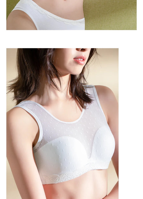 PAERLAN White tube top anti-glare without steel ring gathered female bra half cup beautiful back vest wrap underwear