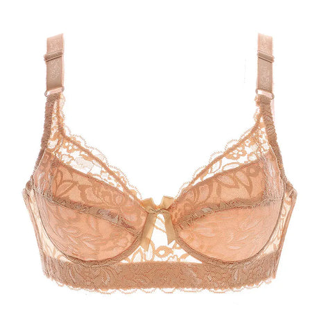 Hot Full cup thin underwear small bra plus size wireless adjustable lace Women's bra breast cover B C D cup Large size Lace Bras