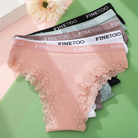 Seamless Women Panties Cotton Lace Underwear Sexy Low Rise Elastic Waist Brazilian Panties T-Back Soft Intimates Lingerie M-2XL