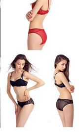 1/2 Half Cup Bras For Women Plus Size Lingerie Red Thin Underwear Cotton Sexy Push Up Balconette Bra Top Black White A B C D Cup