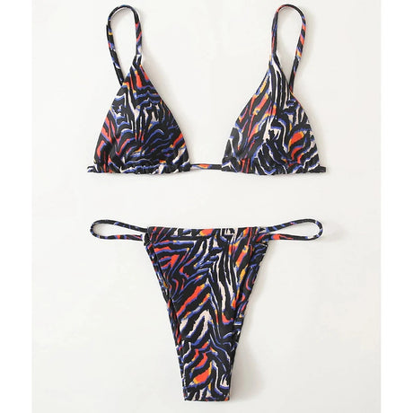 Sexy Zebra Bikini 2026 Woman Swimsuit Female Swimwear Women`s Mini Thong Bikinis Set Summer Beachwear Swimming for Bathing Suit