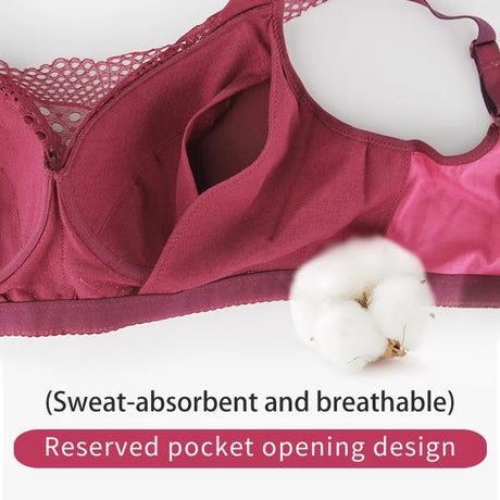 Women's Mastectomy Post-Surgery Silicone Fake Boobs Bra 2-In-1 Women's Fake Breasts With Pocket Underwear
