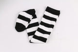 Thigh High Stockings Womens Striped Ladies Girls Black White Pink Long Over Above Knee Socks Femboy Cosplay Lolita Harajuku Y2k