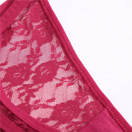 New G String Lace Panties Sexy Thong For Women Panties Low Waist Solid Female Underpants Perspective Underwear Intimates M-XL