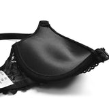 YBCG Padded Push Up Bras for Women Front Closure Backless Lace Lingerie Plunge Solid Underwear 30-44 Size A B C D DD E Cup