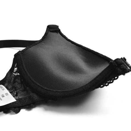 YBCG Padded Push Up Bras for Women Front Closure Backless Lace Lingerie Plunge Solid Underwear 30-44 Size A B C D DD E Cup