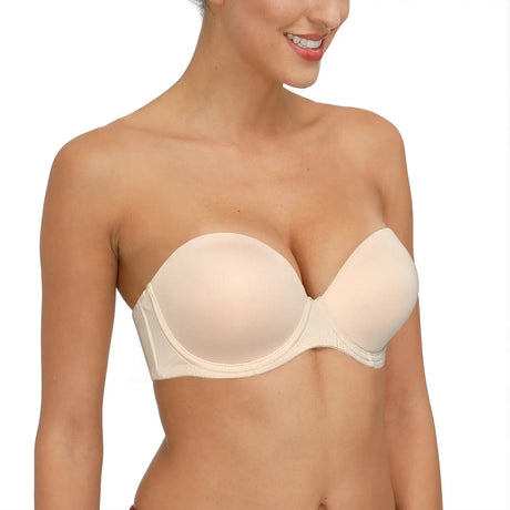New Removable Half Cup Sexy Women Bra Lace Strapless Brassiere Lingerie Invisible Silicone Halter Push Up Multiway Bras