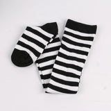 Thigh High Stockings Womens Striped Ladies Girls Black White Pink Long Over Above Knee Socks Femboy Cosplay Lolita Harajuku Y2k