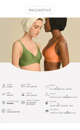 SUJIIN Sexy Wireless Bras for Women Plunge Seamless Invisible Padded Push Up Bra Comfortable Smoothing Female Bralette Bh MX074G