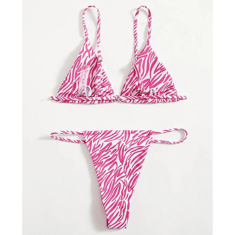 Sexy Zebra Bikini 2026 Woman Swimsuit Female Swimwear Women`s Mini Thong Bikinis Set Summer Beachwear Swimming for Bathing Suit